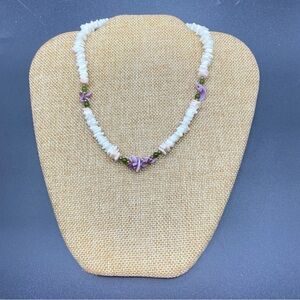 Vintage Natural Shell Beads Necklace